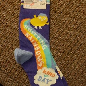NWT Shitting Rainbows Kind of Day Socks